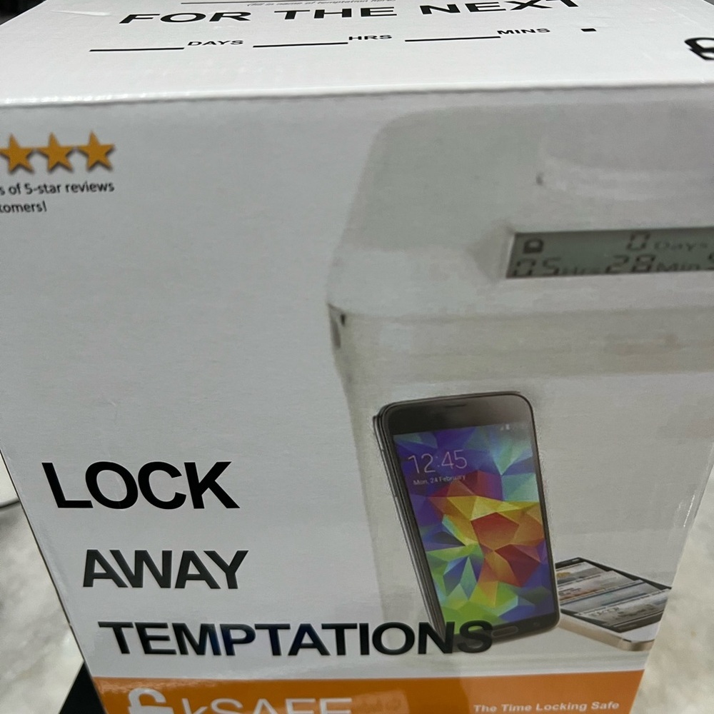 kSafe Time Locking Container (Medium), Timed Lock Box for Unwanted Temptations